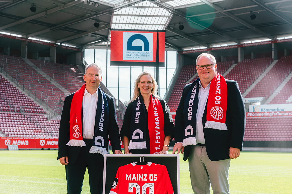 Bauunternehmung Karl Gemünden bleibt Namensgeber der Haupttribüne